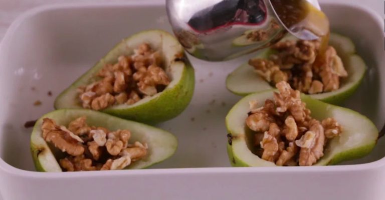 [Consejo] Receta: Peras asadas con nueces y miel