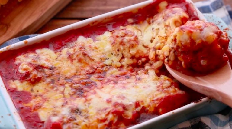Disfruta de estas exquisitas albondigas gratinadas