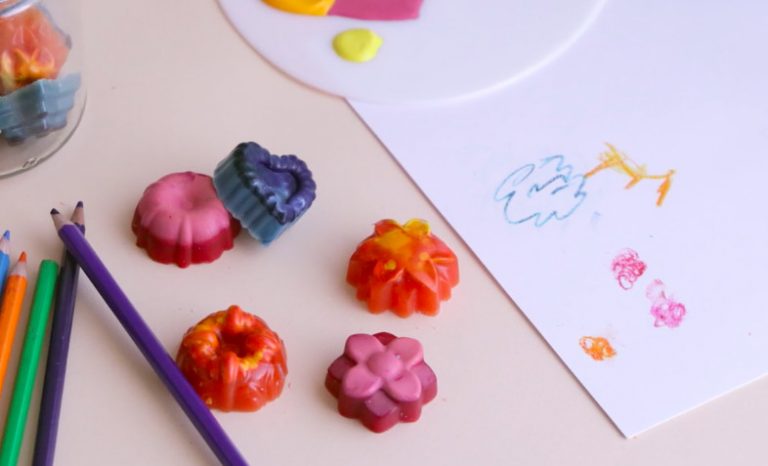 Reciclaje: Dale vida y color a esos crayones olvidados