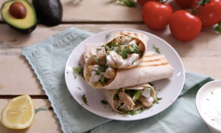 Burritos de pollo con palta ¡Ñam!