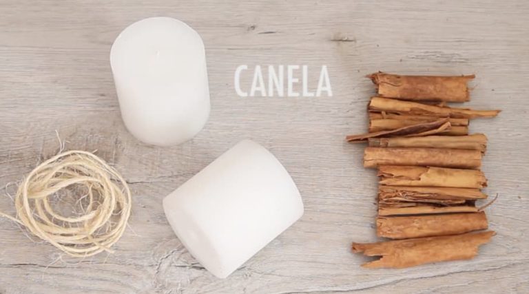 Vela con aroma a canela