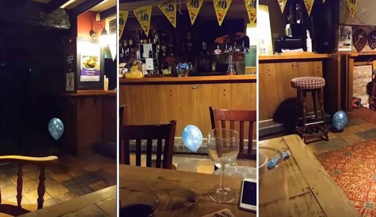 ¡Espeluznante grabación del espíritu de un niño jugando con un globo!