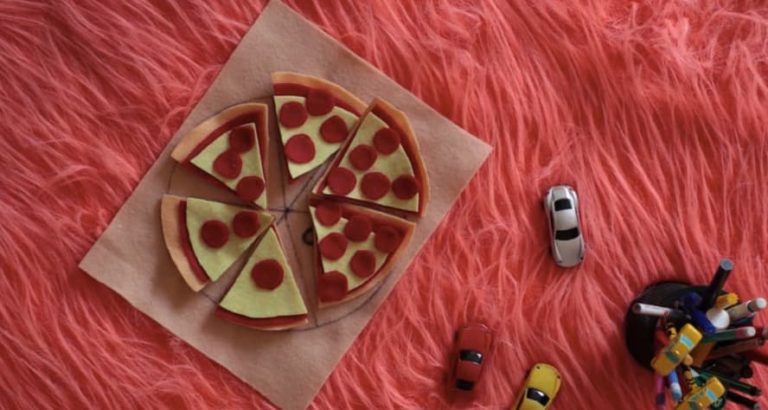 Pizza matemática para contar!