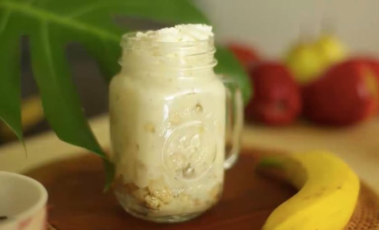 Postre de guineo y crema para esta cuarentena