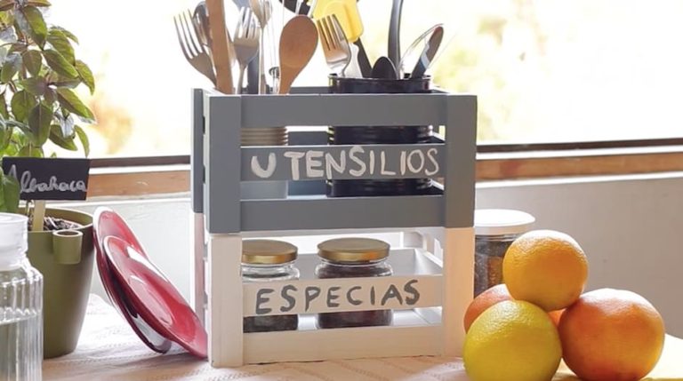 Crea un lindo espacio para organizar tu cocina!