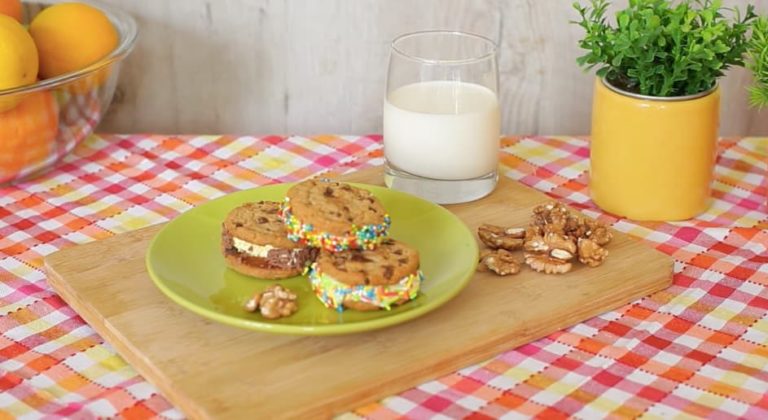 Ricas galletas con helado!