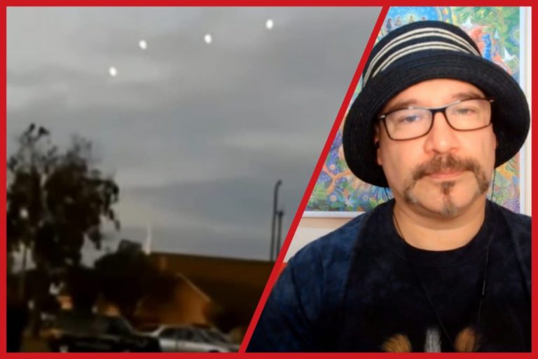 ¡Numerosos testigos quedaron atemorizados al ver 4 esferas luminosas que se mantuvieron suspendidas en el cielo a muy baja altura por casi 8 minutos!