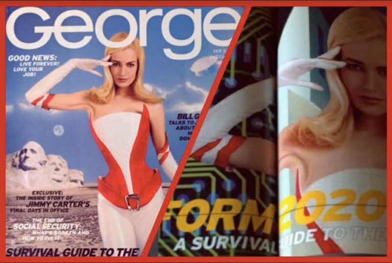 ¡En 1997 la revista George creada por JFK Jr. predijo que en el 2020 habría una epidemia con un virus que atacaría a los pulmones!