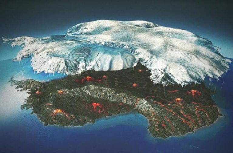 ¡Investigadores advierten que los más de 100 volcanes bajo el hielo de la Antártica podrían despertar creando un devastador efecto domino que dejaría a la Tierra inhabitable!
