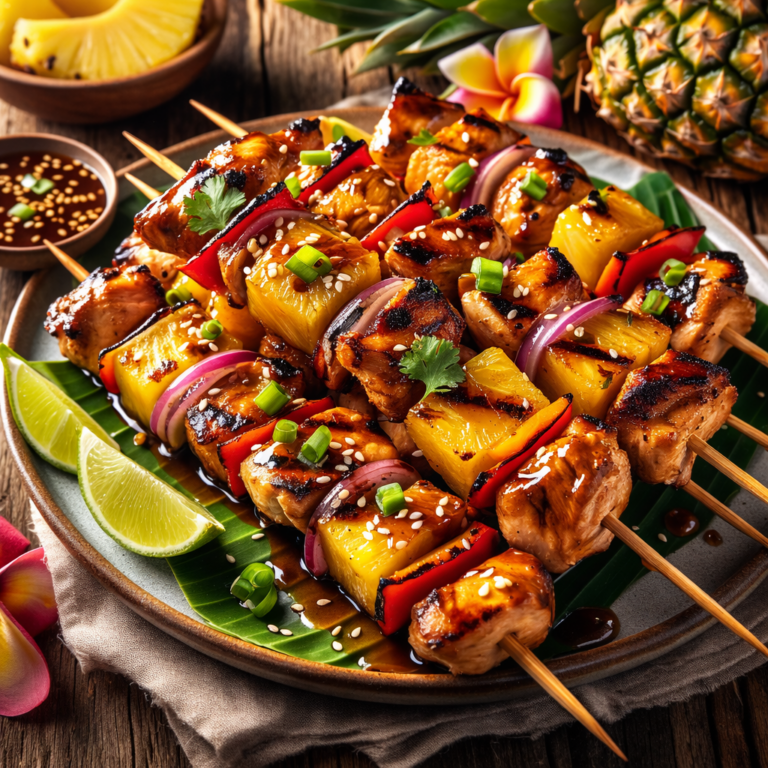[Cocina] ¡Deliciosas brochetas hawaianas para disfrutar en familia!