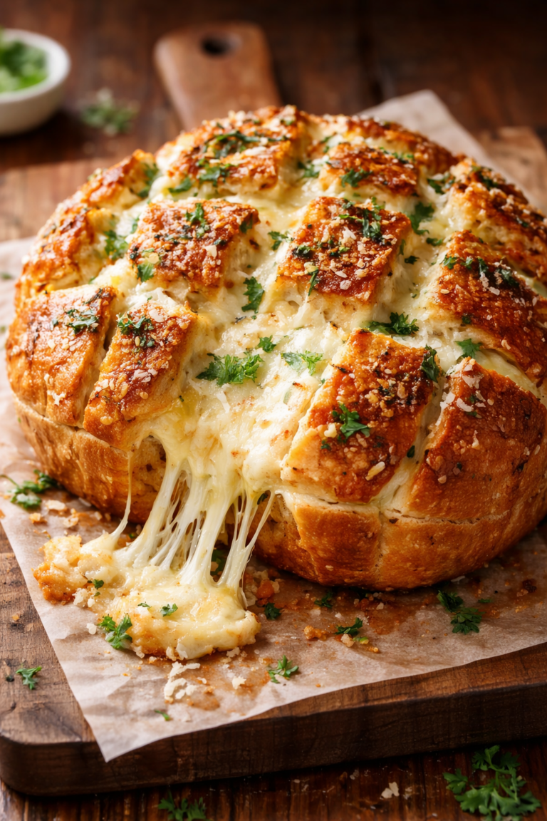 [Cocina] Disfruta de este delicioso pan de ajo con queso
